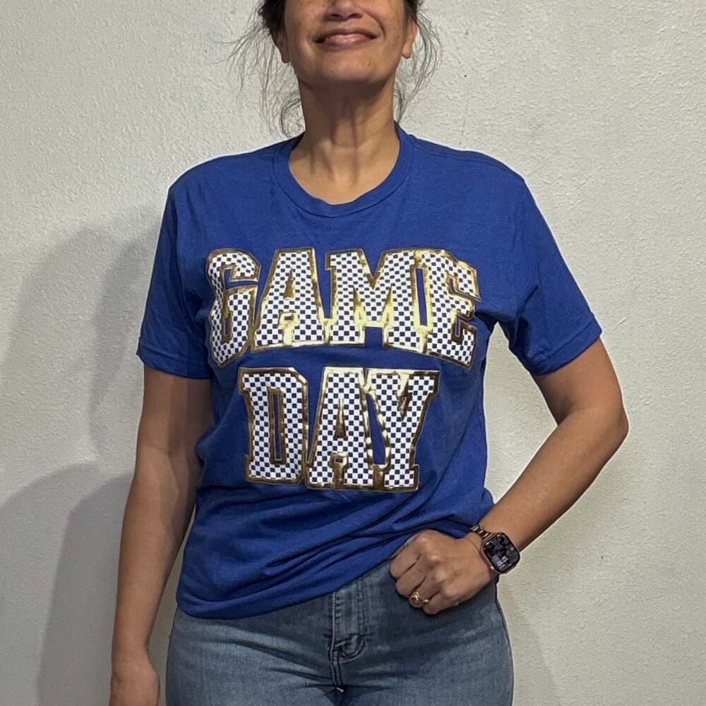 Texas True Threads Blue Game Day Shirt Sz M